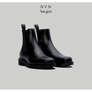 Giày Chelsea boots 4cm da bò Bangladesh đế cao su đúc bảo hành 12 tháng