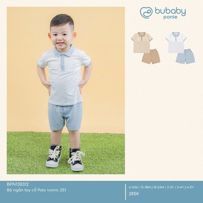 Bộ ngắn tay cổ Polo Iconic 251 Bubaby