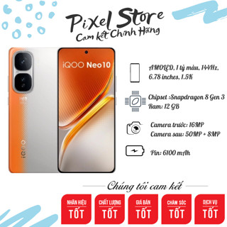 Điện thoại Vivo iQOO Neo 10 Snapdragon 8 Gen 3 Pin 6100 Full Box Nguyên Seal