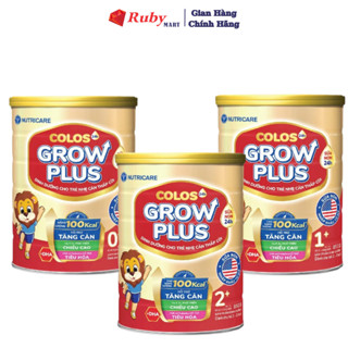 [Date 2027] [Mẫu Mới] Sữa Bột Nutricare Colos 24h Grow Plus 850g ĐỦ SỐ 0+,1+,2+