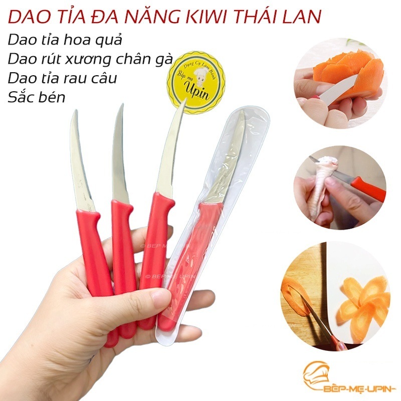 Dao tỉa hoa quả Thái dao tỉa rau câu Kiwi sắc bén dao rút xương chân gà đa năng dao tỉa cau