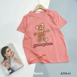 ao mặc nhà cộc tay cotton Ảnh chụp thật 100% 40-60kg