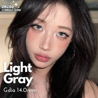 1 Cặp Lens kính áp tròng Light Gray - lens xám tây không viền cá tính 14.00mm độ cận 0 - 6 độ 