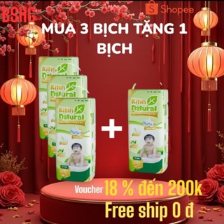 [ 3 T 1 ] Bỉm / Tã dán / Tã quần Kitin Natural ( COMBO 3 BỊCH TẶNG 1 BỊCH ) đủ size từ sơ sinh đến XXXL