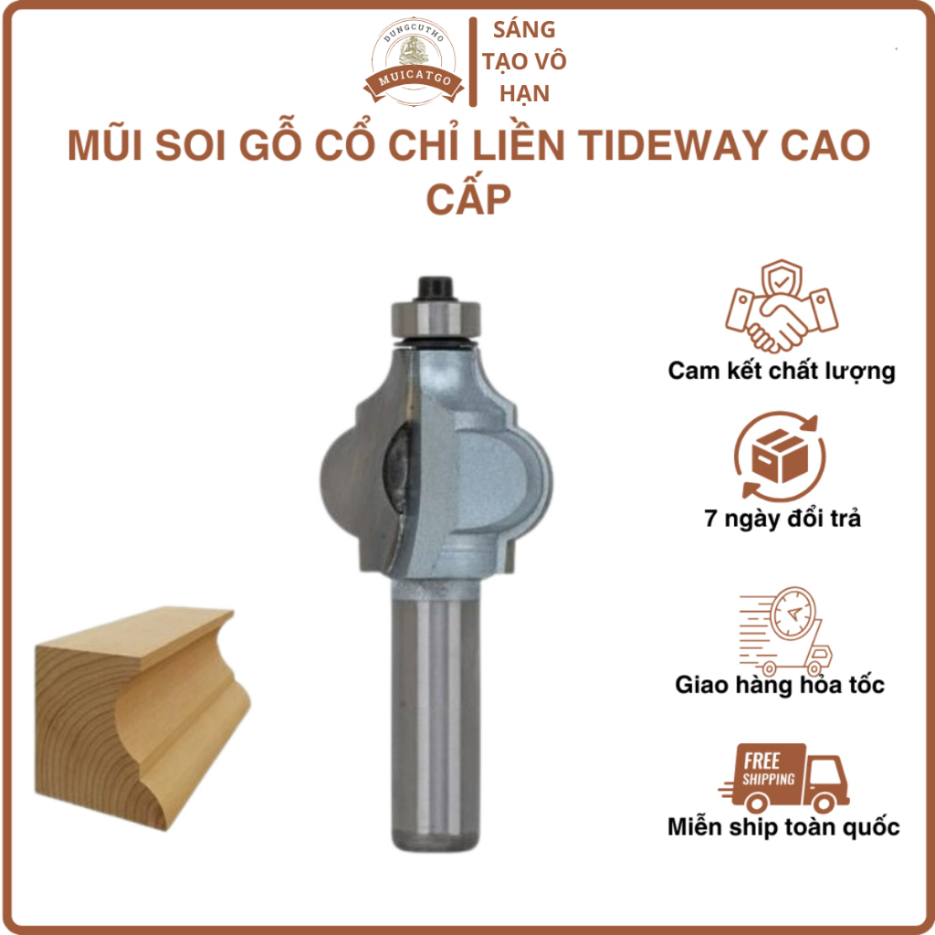 ♈Mũi Soi Gỗ Cổ Chỉ Liền Tideway Cao Cấp
