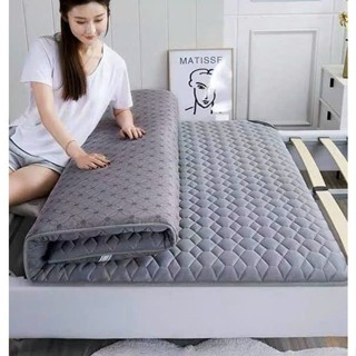 Đệm Topper Băng Lạnh gấp gọn dày 5cm, Nệm Topper vải xơ đậu nành.Du lịch, văn phòng