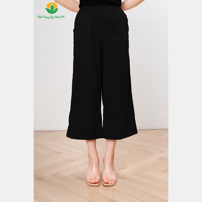 Quần lửng nữ chất Linen đũi thoáng mát thời trang Việt Thắng - Q05.6407