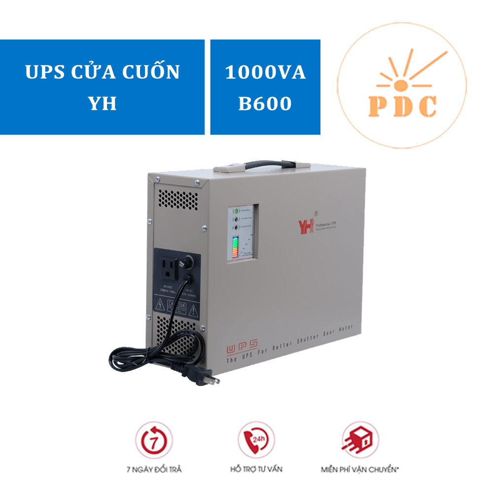 LƯU ĐIỆN CỬA CUỐN YH 600KG B600 - Bo mạch được sản xuất tại Đài Loan