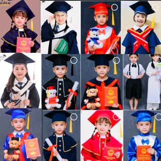✅[MẦM NON - 10 Mẫu] Áo + Mũ Cử Nhân Tốt Nghiệp Hàng Đẹp Cho Bé Chụp Ảnh Kỷ Yếu. (Hình Thật)