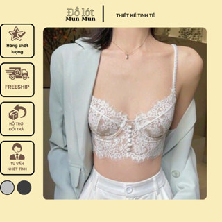 [LOẠI 1] Áo Bra Corset ren mềm có gọng mút mỏng sexy Mix áo Vest sang chảnh cho nữ