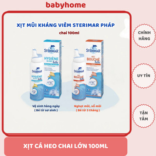 [Chai lớn 100ml] Xịt mũi cá heo màu xanh và màu vàng date 2/2027