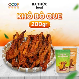 Bò Khô Que thơm ngon, đậm vị thịt bò khô Tây Nguyên thích hợp làm quà biếu loại 200G từ BA THỨC FOOD