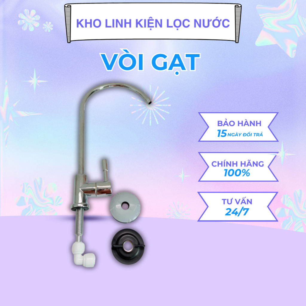 Vòi Máy Lọc Nước RO INOX dùng cho các dòng máy lọc nước RO Karofi, Kangaroo, Sunhouse, Mutosi, Aqua