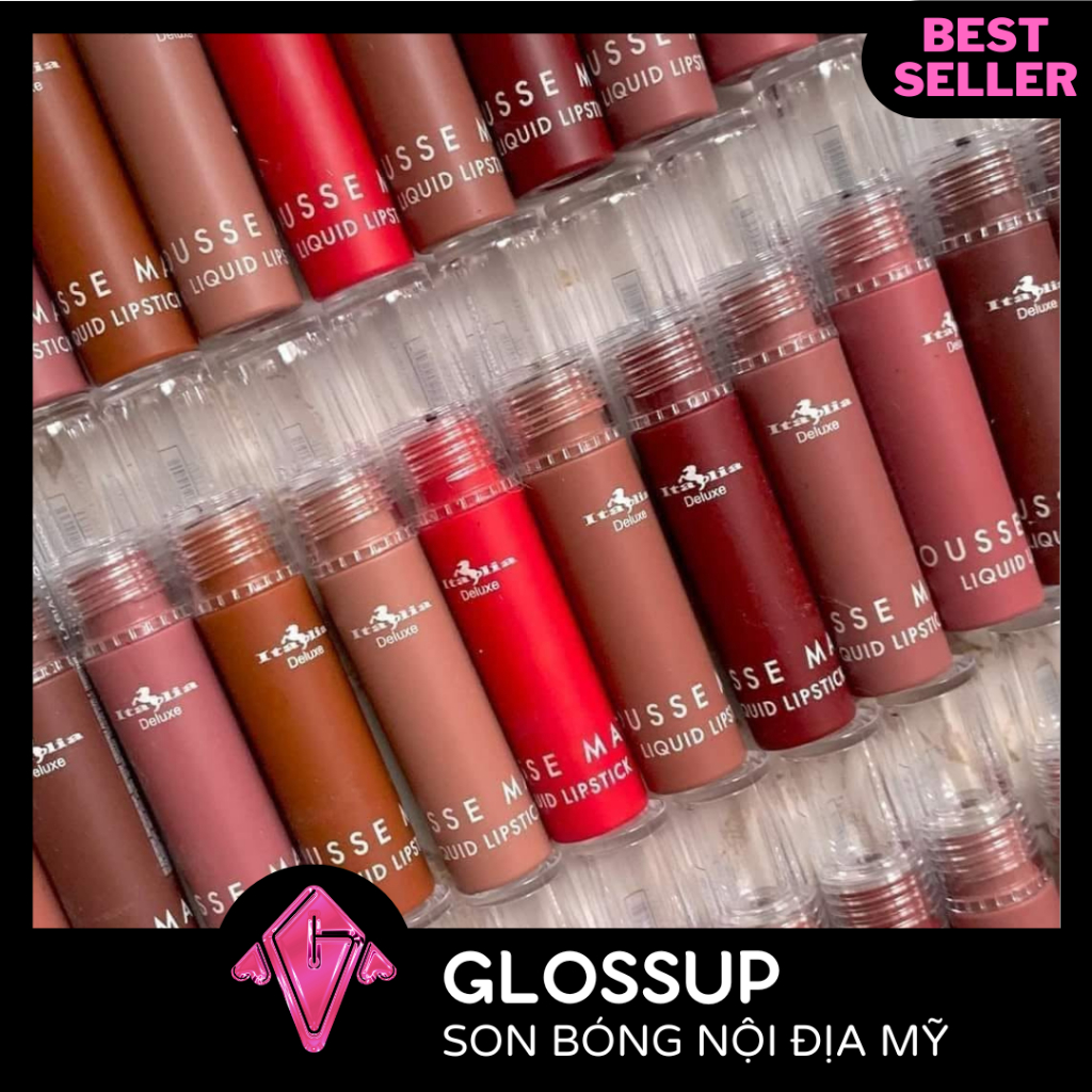 Son kem Italia Deluxe Mousse Matte Liquid Lipstick Mỹ Phẩm