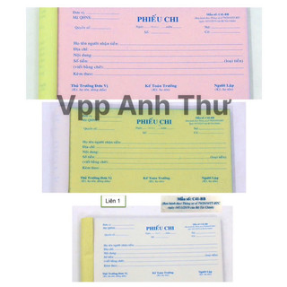 Phiếu thu chi 2-3 LIÊN