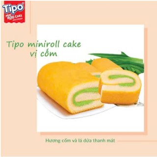 2 khay Bánh bông lan cuộn cốm 360