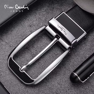 Thắt Lưng Nam  Cao Cấp, Dây Nịt Nam Hàng Hiệu PIERRE CARDIN VIP112 Da Bò Nguyên Tấm, Khóa Cài VIP