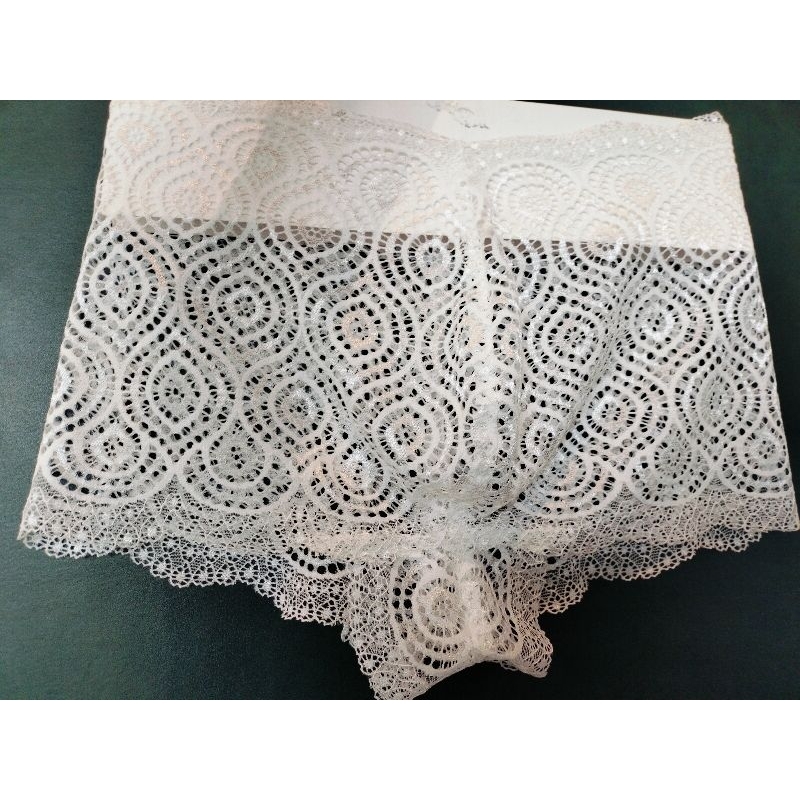 Quần lót ren Boxer nam trắng Q199