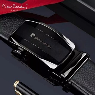 Thắt Lưng Nam Cao Cấp, Dây Nịt Hàng Hiệu PIERRE CARDIN VIP111 Da Bò Nguyên Tấm, Khóa Tự Động