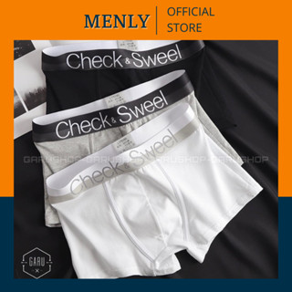[SHIP HỎA TỐC][Mã sịp CHECK SWEEL ] Quần sịp nam boxer chât cotton thoáng mát thâm hút mồ hôi