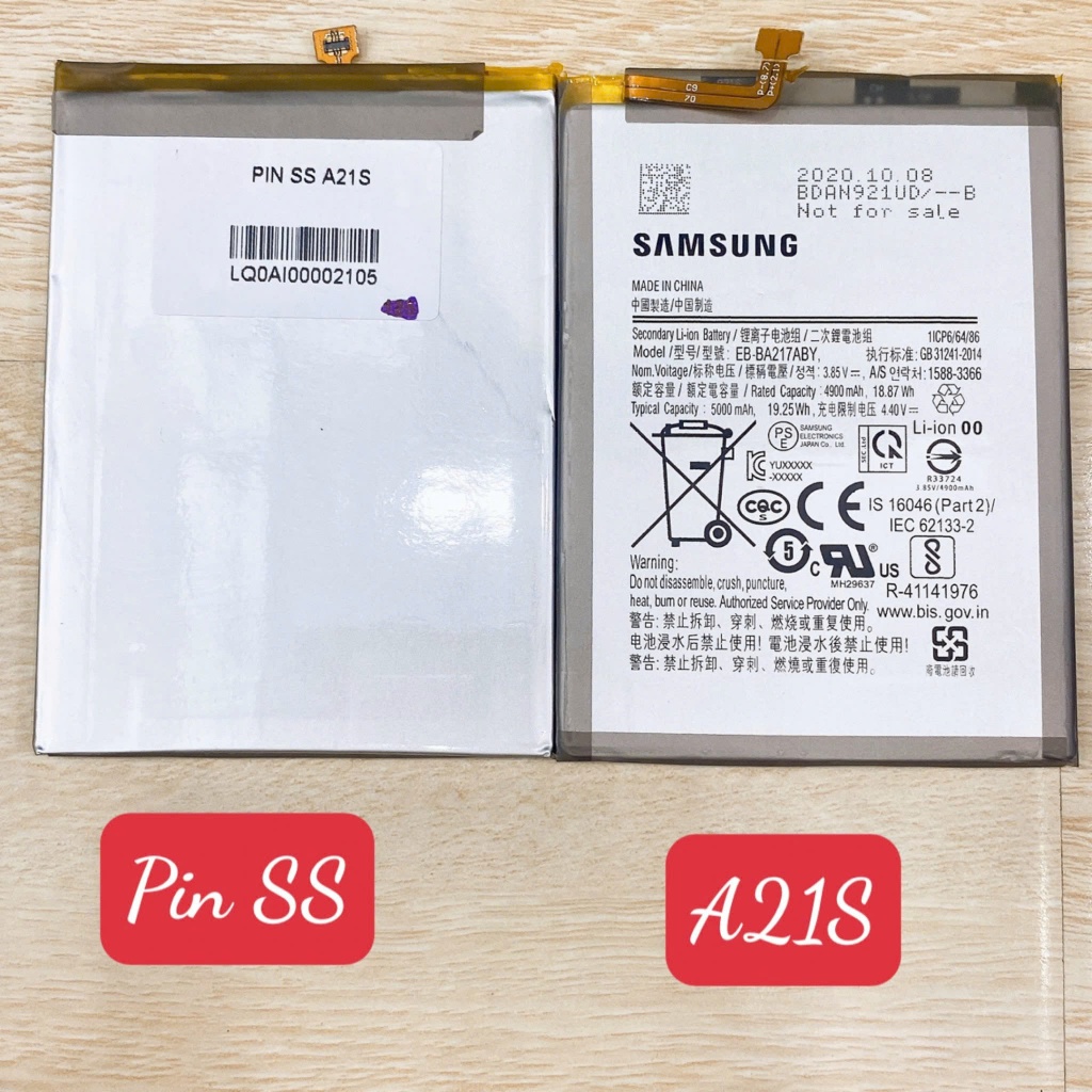Pin samsung a21s, EB-BA217ABY, 4000mah, battery SM-A217F, SM-A217F/DSN, SM-A217M, SM-A217M/DS, SM-A2