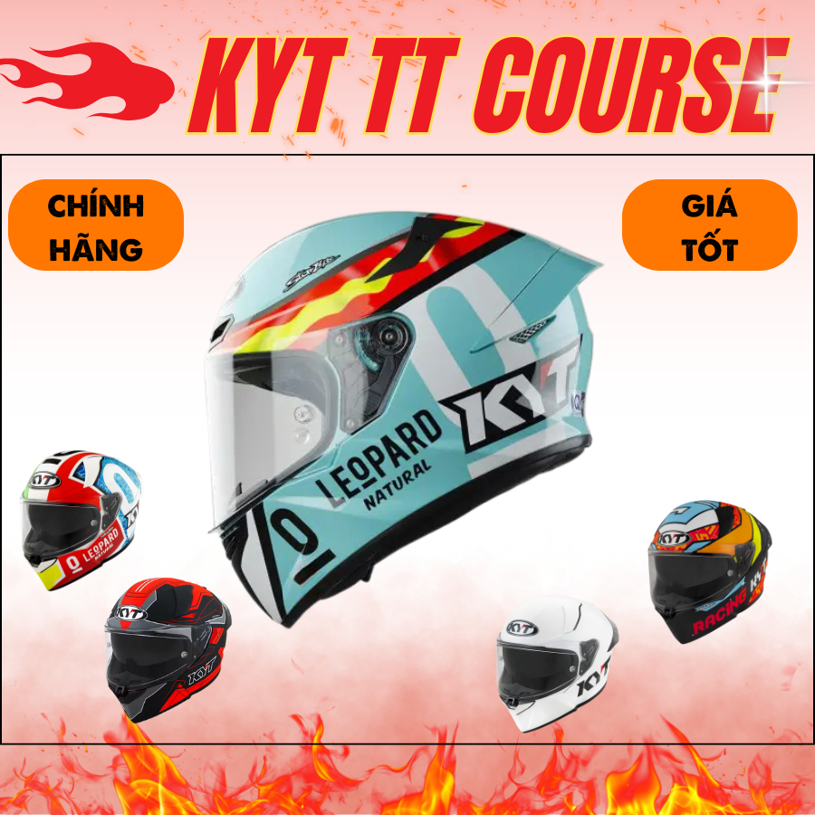 Mũ bảo hiểm fullface KYT TT Course tem chính hãng.