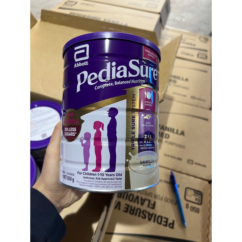 [4/2026]Sữa bột pediasure Úc nắp tím 850g (VANI)