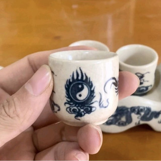 Bộ chén kỉ, bộ kỷ thờ men rạn đen