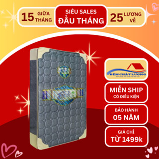 Đệm bông ép Kim Cương Four D chần mix foam gấp 2 bông xanh nano kháng khuẩn bảo hành 5 năm