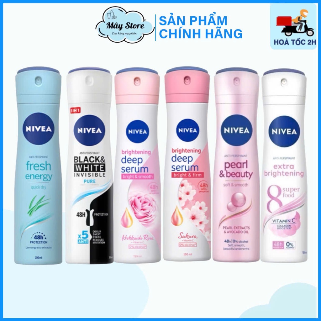 Xịt ngăn mùi nữ Nivea 150ml