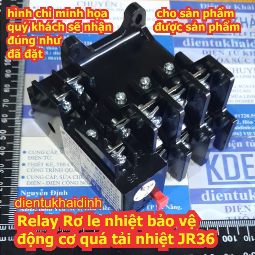 Relay Rơ le nhiệt bảo vệ động cơ quá tải nhiệt JR36 JR36-20 JR36-63 JR36-160 0.35A ~ 160A 11A 16A 32
