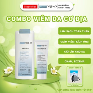 Combo Viêm Da Cơ Địa, Eczema, Chàm Da, Nứt Nẻ DottorPrimo Skin Repair 20ml + Sữa Tắm Hữu Cơ Emergel 200ml