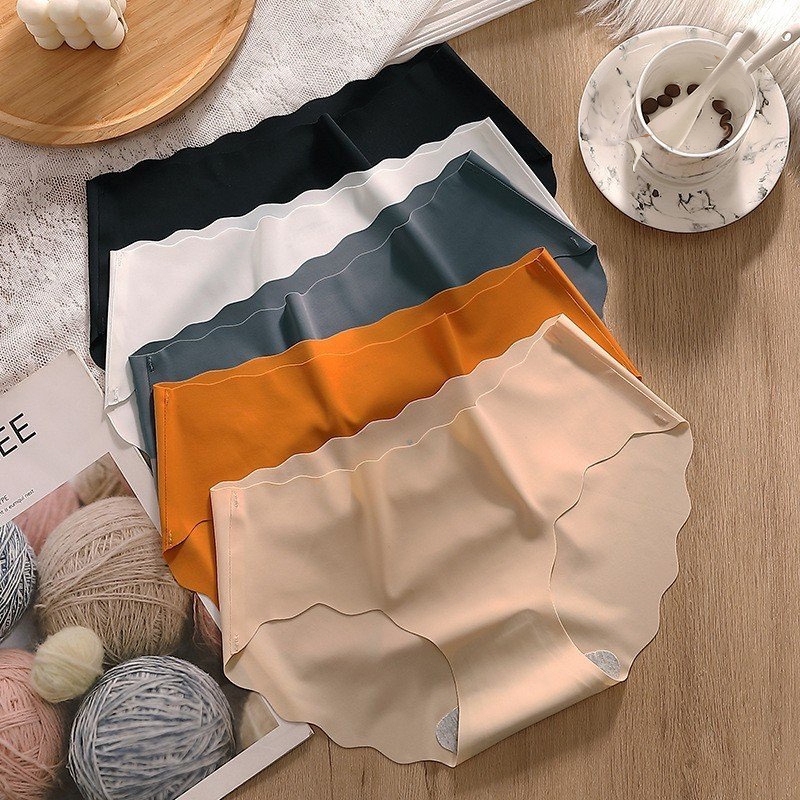 Combo 5 -10 Quần Lót Nữ Quần Lót Su Đúc Viền Sóng nhiều màu mát lạnh không viền 39-50kg