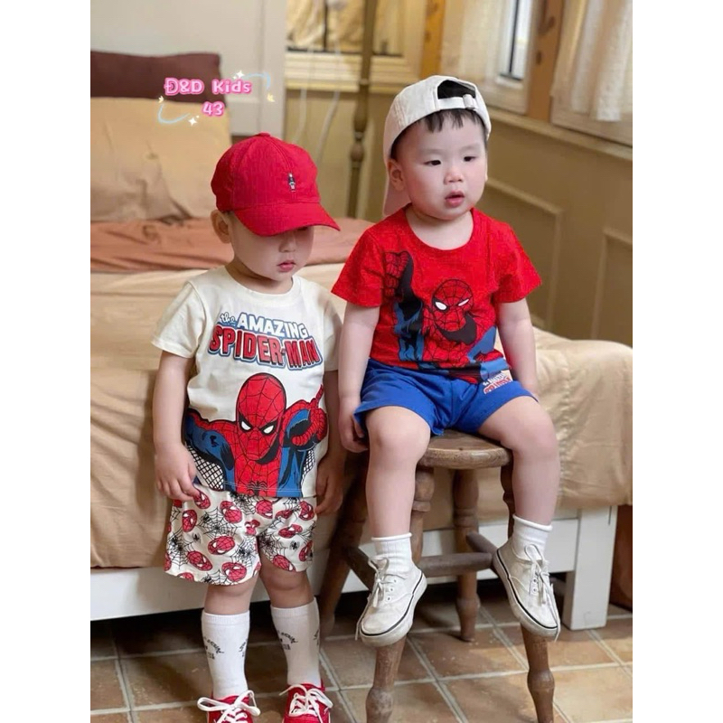 Set 2 bộ cotton bé trai 100-150