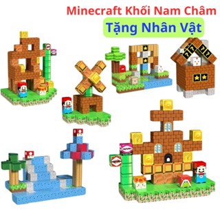 Đồ chơi nam châm từ tính minecraft cho bé mô hình lắp ráp kiến trúc Game Mincecraft đa dạng chi tiết