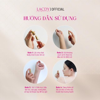 [HÀNG TẶNG KHÔNG BÁN] Nước hoa mini ROSE hương hoa hồng cao cấp (10ml) - Lacdy [Chính Hãng]