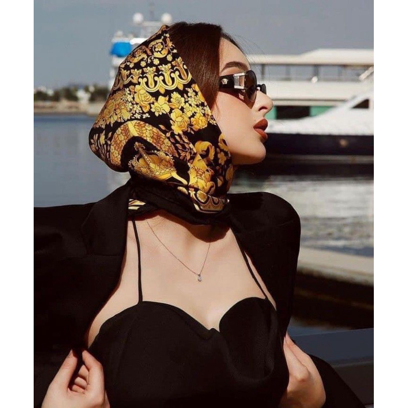 khăn vuông lụa giống Phương Oanh 90x90cm