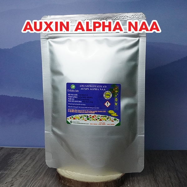 Auxin Alpha NAA Ấn độ 98% (Chất kích thích ra rễ) (gói 1kg) tặng kèm dung môi