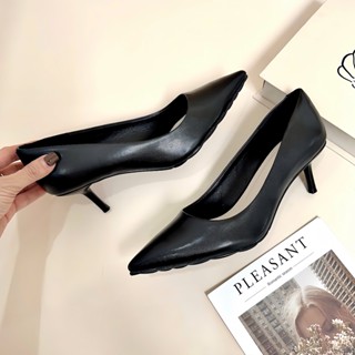 Giày Cao Gót Nữ Bít Mũi 5cm Mũi Nhọn, Guốc Đế Nhọn Dáng Công Sở DAZZLING SHOES GI63