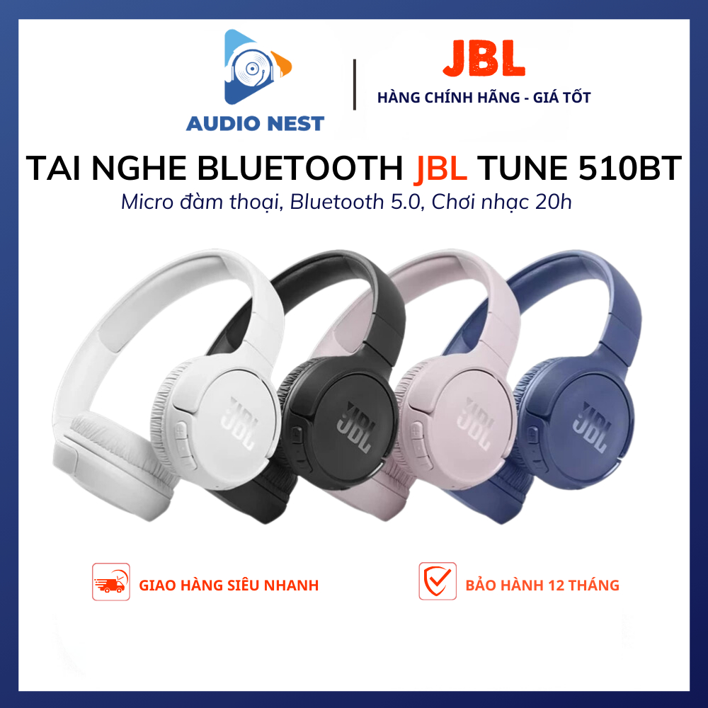 Tai Nghe Chụp Tai Bluetoot JBL Tune 510BT Chính Hãng - Bảo Hành 12 Tháng. | BigBuy360 - bigbuy360.vn