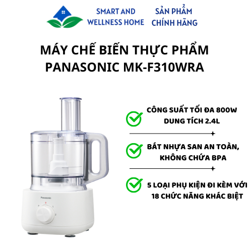 Máy chế biến thực phẩm PANASONIC MK-F310WRA - Bảo hành 12 tháng