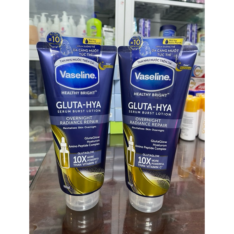 Sữa dưỡng thể ban đêm Vaseline GLuta Hya 330ml Thái Lan/Vaseline dưỡng thể/Dưỡng thể Vaseline 10X