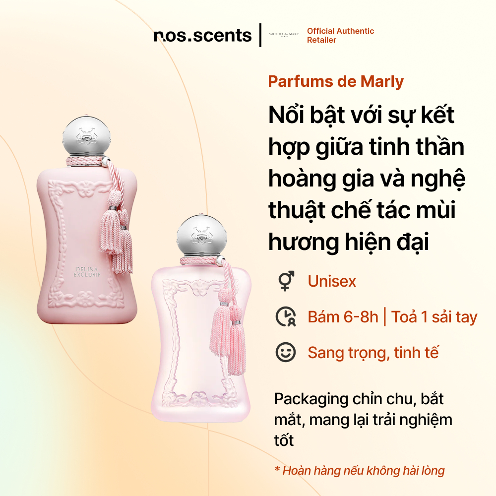 Nước hoa nosscents Parfums de Marly - Delina Exclusif, Delina La Rose - Full 75ml