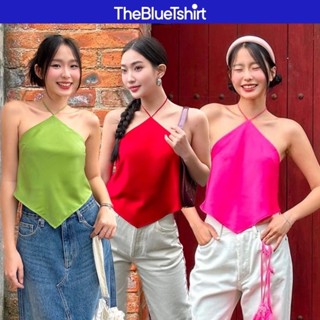 TheBlueTshirt - Áo yếm lụa Đào cột dây hở lưng - Women