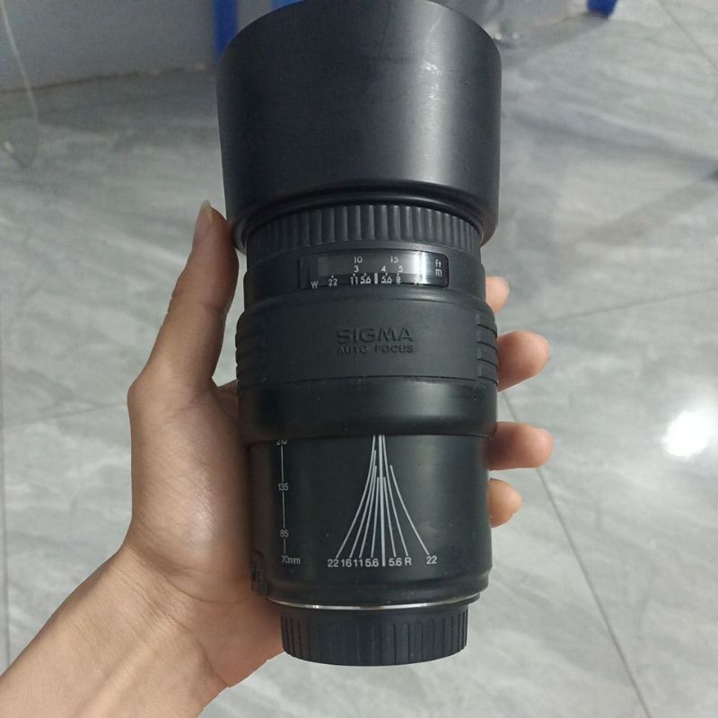 Lens Canon Sigma AF 70-210mm f4-5.6 k-zoom (Af OK - thấu kính sạch - Mở khẩu)
