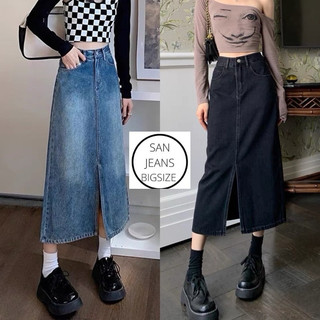  CHÂN VÁY JEAN DÁNG DÀI ĐEN bigsize  55-90kg  