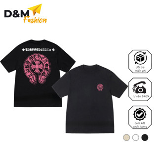 Áo thun unisex Chrome Heart Pink_nam/nữ _vải cotton 100% mềm mịn _Full Tag mac _AT046