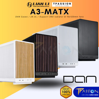 Vỏ case máy tính Lian Li A3 - mATX DAN Black / White / Wood - Chính hãng, MFF, m-ATX, ITX, mini PC