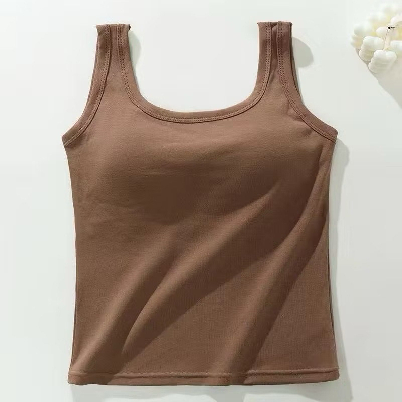 Áo Ba Lỗ Dây To Có Mút Ngực, Áo 2 dây bản to cổ vuông màu trơn (Có bigsize) BL44 | BigBuy360 - bigbuy360.vn