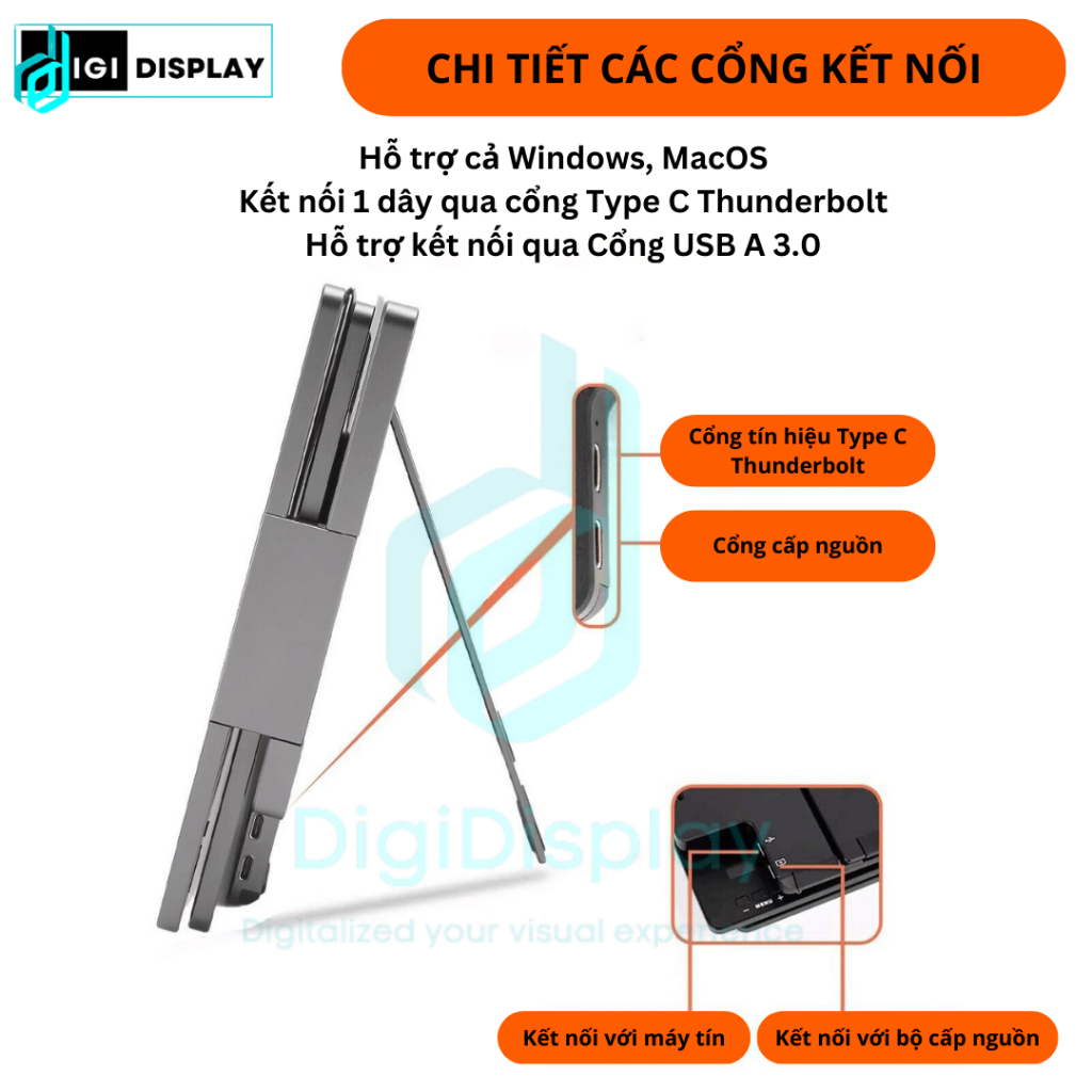 Bộ màn hình đôi di động 14/15.6 inch FHD 100%sRGB cho laptop, Full HD IPS - Tri-Screen for laptop workstation | BigBuy360 - bigbuy360.vn